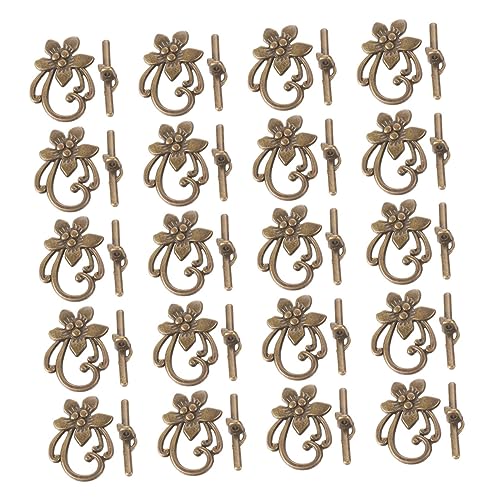 jojofuny Retro Blumenförmige Ot Verschlüsse aus Langlebiger Legierung Schmuckverschluss für DIY Halsketten und Armbänder Leichte Kompakte Schmuckzubehör für Frauen von jojofuny