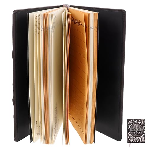 jojofuny Retro PU Notizbuch Geprägtes Tagebuch für Reisen Handgefertigt Leicht und Tragbar für Notizen Skizzen und Geschäftliche Aufzeichnungen jojofuny Retro PU Notizbuch Geprägtes Tagebuch für Reisen Handgefertigt Leicht und Tragbar für Notizen Skizzen und Geschäftliche Aufzeichnungen von jojofuny