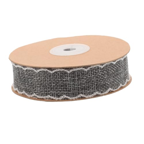 jojofuny Rolle Mit 10 Verpackungsleinenbändern Spitzenband Dekorativer Spitzenbesatz Für Blumensträuße Natürliches Juteband Glitzerndes Geschenkband Netz Sackleinenbesatz Girlande von jojofuny