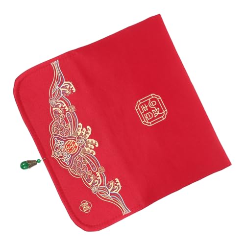 jojofuny Rote Brokatumschläge für Hochzeiten Glücksgeldumschlag im Chinesischen Stil Langlebig und Robust mit Feinem Glücksmuster für und Segen von jojofuny