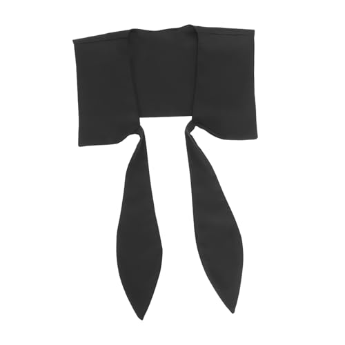 jojofuny Schleifenschal Dekoration für Outfits Kragen abnehmbar Kunstkragen Bluse mit falschem Kragen abnehmbare Halskette Clown-Kragen mit falschem Kragen Chiffon Black von jojofuny