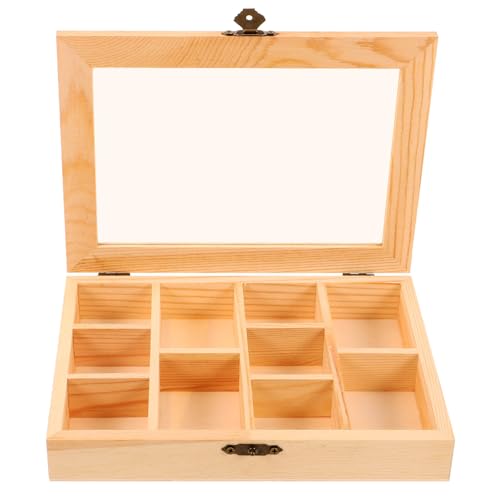 jojofuny Schmuck-geschenkbox Unvollendete Holzkiste Mit Durchsichtigem Deckel Kreative Kleine Holz-schmuckschatulle Für Heimwerker Hobbys Schmuckschatulle Und Aufbewahrung Zu Hause jojofuny Schmuck-geschenkbox Unvollendete Holzkiste Mit Durchsichtigem Deckel Kreative Kleine Holz-schmuckschatulle Für Heimwerker Hobbys Schmuckschatulle Und Aufbewahrung Zu Hause von jojofuny