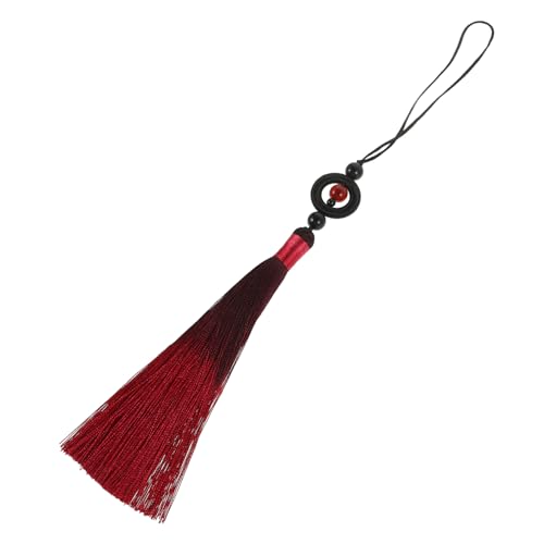 jojofuny Schwertkissen Lichtschwert -quasten-dekor Quastenanhänger Gelbe Quaste Japanische Windquaste Organizer Zum Aufhängen Von Schmuck Dekor Quaste Zubehör Polyester Rot von jojofuny