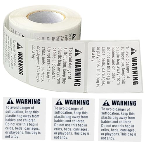 jojofuny Selbstklebende Erstickungsgefahr Aufkleber Warnetiketten für Versandkartons Kindersichere Verpackung Sichtbare Beschriftung Einsetzbar jojofuny Selbstklebende Erstickungsgefahr Aufkleber Warnetiketten für Versandkartons Kindersichere Verpackung Sichtbare Beschriftung Einsetzbar von jojofuny