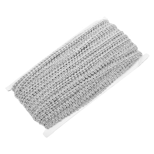 jojofuny Silbernes Dekoratives Spitzenband DIY Spitzenborte für Kleidung Vorhänge Tischdecke und Kostüme Flaches Wellenmuster Vielseitiger Nähzubehör für Kreative Handarbeiten jojofuny Silbernes Dekoratives Spitzenband DIY Spitzenborte für Kleidung Vorhänge Tischdecke und Kostüme Flaches Wellenmuster Vielseitiger Nähzubehör für Kreative Handarbeiten von jojofuny