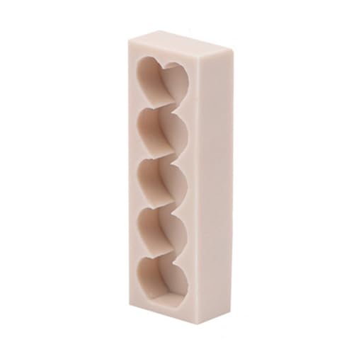 jojofuny Silikon Kerzenform Herz Diy Gießform für Aromatische Kerzen Seifen und Fondant Flexible Silikonform für Einfaches Entformen und Kreative Handarbeiten für Anfänger und Diy von jojofuny