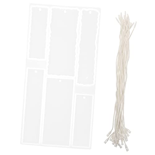 jojofuny Silikon Lesezeichen Form Diy Epoxidharz Modell mit Schnüren für Lesezeichen und Anhänger für Handwerksliebhaber und jojofuny Silikon Lesezeichen Form Diy Epoxidharz Modell mit Schnüren für Lesezeichen und Anhänger für Handwerksliebhaber und von jojofuny