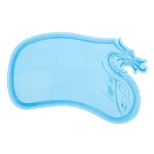 jojofuny Silikonform Dragon-design Schmucktablett Gießform Epoxidharz DIY Flexible Langlebige Silikonform mit Hoher Verschleißfestigkeit Waschbar Geeignet für Individuelle Dekoration und von jojofuny