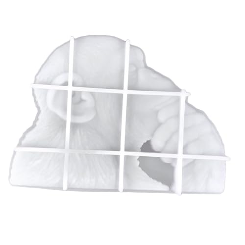 jojofuny Silikonform Gorilla Motiv Wiederverwendbar Flexibel für Epoxidharz Gießformen DIY Basteln Kreative Handwerksform für Schmuck Anhänger und Dekoration von jojofuny