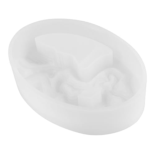jojofuny Silikonform für Pflanzgefäße Ovales Diy Epoxidharz Gießmodell für Tischdekoration für Bastelprojekte und Weiß von jojofuny