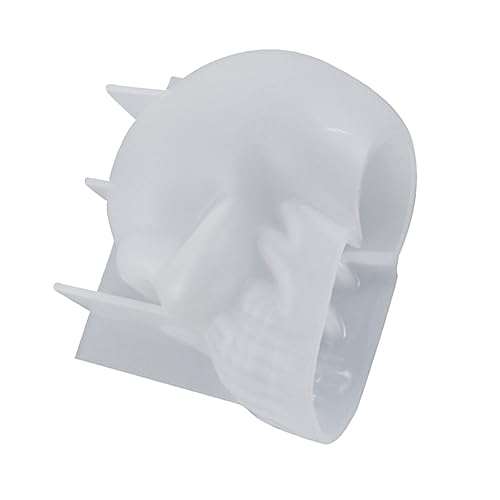 jojofuny Skull Silikonform für Epoxidharz Diy Schädel Gießform für Kerzen Halloween Dekoration und Handwerk Hochtemperaturbeständig Einfach zu Reinigen für Kreative Projekte von jojofuny