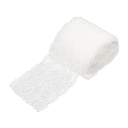 jojofuny Spitzenband Weißes DIY Dekoratives Stoffband für Bekleidungszubehör Hochwertige Elastische Spitze für Handwerk Vintage Tischläufer und Hochzeitsdekorationen Langlebig jojofuny Spitzenband Weißes DIY Dekoratives Stoffband für Bekleidungszubehör Hochwertige Elastische Spitze für Handwerk Vintage Tischläufer und Hochzeitsdekorationen Langlebig von jojofuny