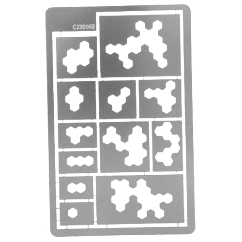 jojofuny Sprühabdeckung Camo Schablonen Camouflage Schablone Camo Malschablonen Outdoor Camouflage Vorlagen Wand Camouflage Zeichenvorlagen Stoff Waschbare Malschablonen Edelstahl von jojofuny