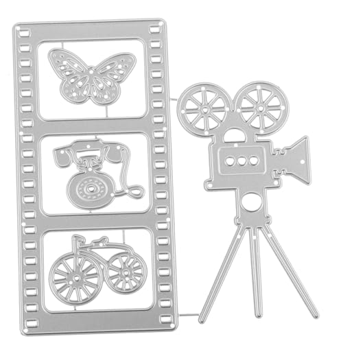 jojofuny Stanzform Schneiden Herstellung Scrapbooking-Stanzlinge Sammelalbum Schrottbuch Scrapbooking-Stanzformen empfindliche Stanzform Kohlenstoffstahl Silver von jojofuny