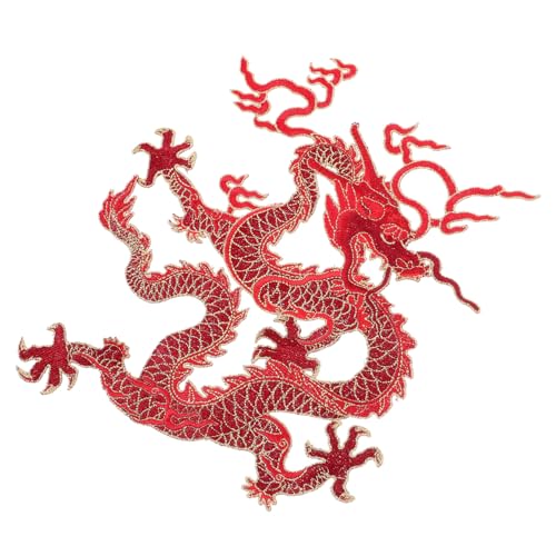 jojofuny Stoffmontage Dekoration Mit Drachen bestickte Aufnäher Drachen Patch zum Aufnähen Aufnäher für Jeans mächtig Dekorative Nähflecken Tragenresistente Flecken Glattes Polyestergarn jojofuny Stoffmontage Dekoration Mit Drachen bestickte Aufnäher Drachen Patch zum Aufnähen Aufnäher für Jeans mächtig Dekorative Nähflecken Tragenresistente Flecken Glattes Polyestergarn von jojofuny