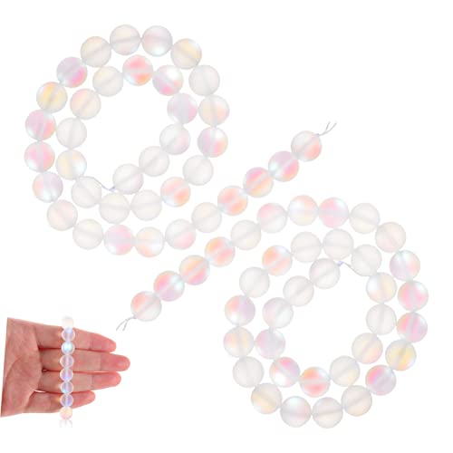 jojofuny Stränge von Frosted Round Beads für DIY Schmuckherstellung Glänzende Kristallperlen für Armbänder und Bastelprojekte jojofuny Stränge von Frosted Round Beads für DIY Schmuckherstellung Glänzende Kristallperlen für Armbänder und Bastelprojekte von jojofuny