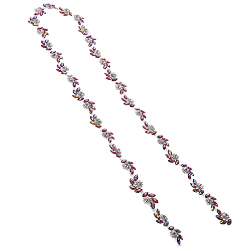 jojofuny Strass Applikation Dekorative Kette für DIY Braut und Hochzeitskleider Vielseitige Patch Dekoration für Kleidung Schuhe und Accessoires Yards Purpurrot jojofuny Strass Applikation Dekorative Kette für DIY Braut und Hochzeitskleider Vielseitige Patch Dekoration für Kleidung Schuhe und Accessoires Yards Purpurrot von jojofuny