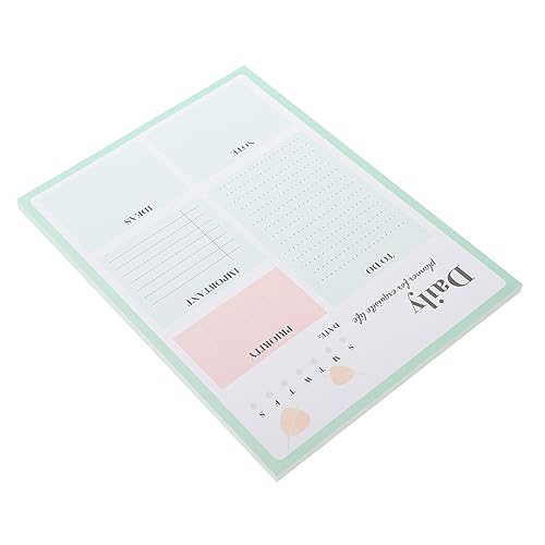 jojofuny Täglicher Planer Notizblock Aufgabenliste Notizbuch für Effektive Planung für Homeschooling und Büro Tragbar und Praktisch Einfach von jojofuny