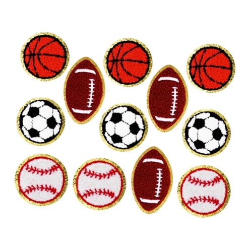 jojofuny Teiliges Bügelbild Bestickte Basketball Fußball Baseball American Football Patches Vielseitig für Kleidung Rucksäcke Schuhe Einfache Anwendung durch Bügeln oder Nähen Detailreiche jojofuny Teiliges Bügelbild Bestickte Basketball Fußball Baseball American Football Patches Vielseitig für Kleidung Rucksäcke Schuhe Einfache Anwendung durch Bügeln oder Nähen Detailreiche von jojofuny