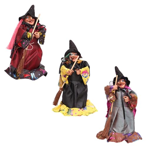 jojofuny Teiliges Hexenpuppen Langlebige Halloween Dekoration für Party und Zuhause Vielseitige Figuren zum Aufhängen oder Aufstellen Farblich Gemischt Festliche Atmosphäre von jojofuny