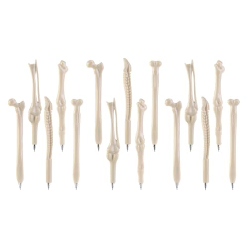 jojofuny Teiliges Kugelschreiber in Gruseligem Knochen-design Halloween Ballpoint Pens mit Schwarzer Mine Lustige Schreibstifte für Schule Party und für Schüler von jojofuny