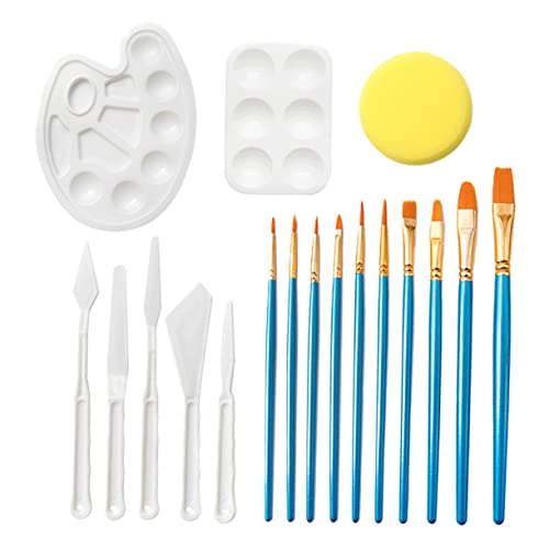 jojofuny Teiliges Malset Mischpalette mit Fach Löchern Langlebiges Sicheres Material Leichtes und Tragbares Farbmischer Set für Künstlerbedarf für Doodle und Aquarellmalerei jojofuny Teiliges Malset Mischpalette mit Fach Löchern Langlebiges Sicheres Material Leichtes und Tragbares Farbmischer Set für Künstlerbedarf für Doodle und Aquarellmalerei von jojofuny
