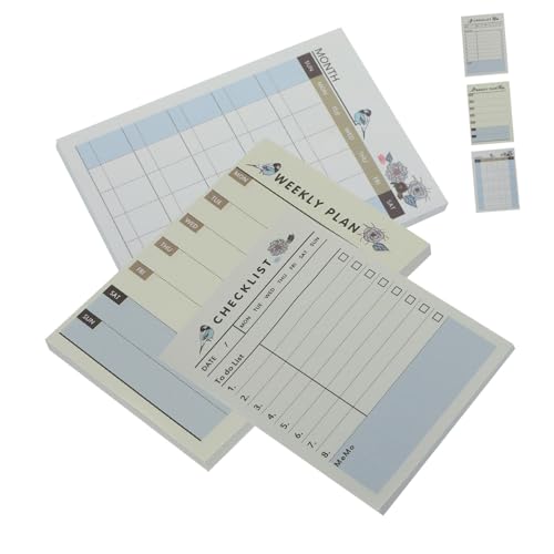 jojofuny Teiliges Planer Notizbuch Tragbarer Notizblock für Termine und To Do Listen für Studierende und Büro Leicht und Praktisch für Täglichen Gebrauch jojofuny Teiliges Planer Notizbuch Tragbarer Notizblock für Termine und To Do Listen für Studierende und Büro Leicht und Praktisch für Täglichen Gebrauch von jojofuny