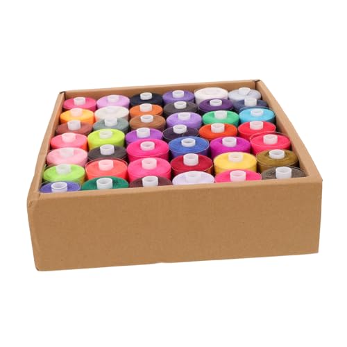 jojofuny Teiliges Polyester Nähgarn Yards pro Spule Farben Nähgarn Spulen für Handnähen und Nähmaschinen Vielseitig für DIY Quilten Heimreparaturen und Kreative Handarbeiten von jojofuny