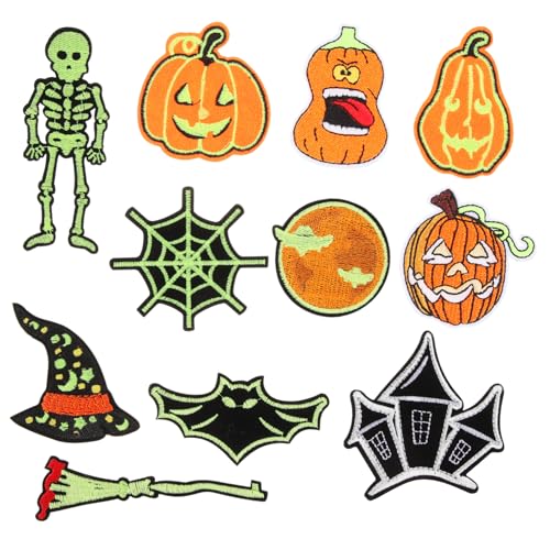 jojofuny Teiliges Selbstklebende Halloween Stoffaufnäher Kreative DIY Patches Leuchtende Modische Reparatur Dekorationspatches für Kleidung Jeans Rucksäcke jojofuny Teiliges Selbstklebende Halloween Stoffaufnäher Kreative DIY Patches Leuchtende Modische Reparatur Dekorationspatches für Kleidung Jeans Rucksäcke von jojofuny