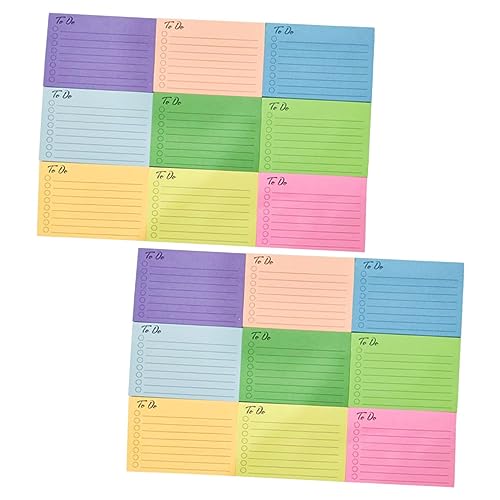 jojofuny Teiliges Set Selbstklebender Memo Aufkleber Bunten Farben Tragbare Notizblöcke für To Do Listen Kreative Haftnotizen für Büro und Zuhause von jojofuny