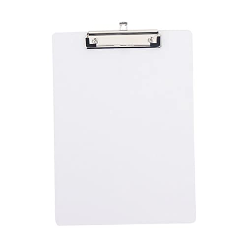 jojofuny Transparent PVC Klemmbrett mit Edelstahlclip Multifunktionale Schreibunterlage für Büro Schule und Kreativität zur Organisation von Dokumenten und Papiere von jojofuny
