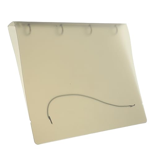 jojofuny Transparenter Dateiordner Praktischer Aktenordner mit Kapazität Multifunktionales Design für Büro Zuhause und Schule Transparente Braune Farbe von jojofuny