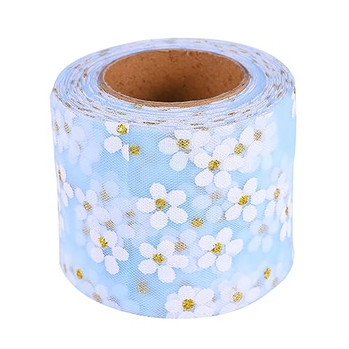jojofuny Tüllband mit Kleinem Pflaumenblütenmuster Handgefertigtes DIY Dekoband Leichtes und Langlebiges Mesh Band für Haarschmuck Bekleidung und Geschenkverpackungen Himmelblau jojofuny Tüllband mit Kleinem Pflaumenblütenmuster Handgefertigtes DIY Dekoband Leichtes und Langlebiges Mesh Band für Haarschmuck Bekleidung und Geschenkverpackungen Himmelblau von jojofuny