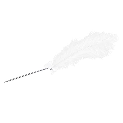 jojofuny Überschrift Feder Kugelschreiber aus Eleganter Schreibstift für Gästebuch Bankett und Feierlichkeiten Dekorativer Plume Stift für Besondere Anlässe jojofuny Überschrift Feder Kugelschreiber aus Eleganter Schreibstift für Gästebuch Bankett und Feierlichkeiten Dekorativer Plume Stift für Besondere Anlässe von jojofuny