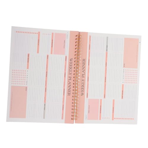 jojofuny Undatierter Wochenplaner mit Spiralbindung Wochenplan Notizblock To-do-liste Aufgabenpriorisierung Praktisch für Büro Schule und Zuhause Elegantes Design Robustes Papiercover jojofuny Undatierter Wochenplaner mit Spiralbindung Wochenplan Notizblock To-do-liste Aufgabenpriorisierung Praktisch für Büro Schule und Zuhause Elegantes Design Robustes Papiercover von jojofuny