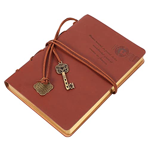 jojofuny Vintage Leder Notizbuch A5 Schreib Notizblock Retro Tagebuch für Studenten Leeres Skizzenbuch für Kreative Ideen mit Weichem Cover und Glatter Oberfläche jojofuny Vintage Leder Notizbuch A5 Schreib Notizblock Retro Tagebuch für Studenten Leeres Skizzenbuch für Kreative Ideen mit Weichem Cover und Glatter Oberfläche von jojofuny