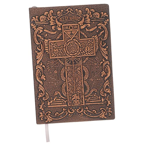 jojofuny Vintage PU Notizbuch mit Geprägtem Design für Reisen Skizzen und Tagebuchaufzeichnungen für Kreative Köpfe und Notizen Unterwegs von jojofuny