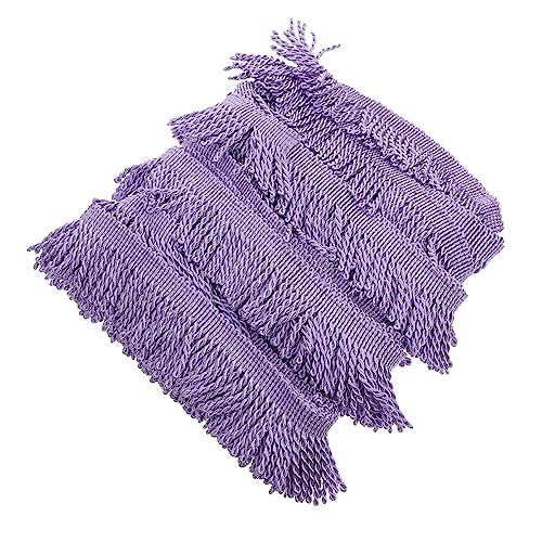 jojofuny Vorhang Quastenborte Polyester Satin Dekorativer DIY Bastelbesatz für Gardinen Sofa Kleidung Handarbeit Zubehör Aubergine von jojofuny
