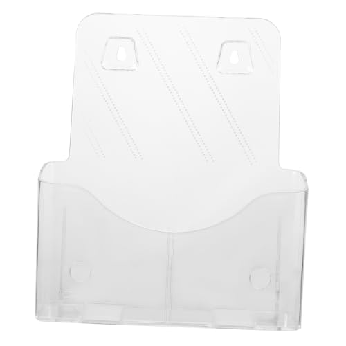 jojofuny Wandmontierter Acryl Prospekthalter Transparente Dokumentenablage für Stilvolles Design für Büro und Zuhause für Broschüren Zeitschriften und Wichtige Unterlagen von jojofuny