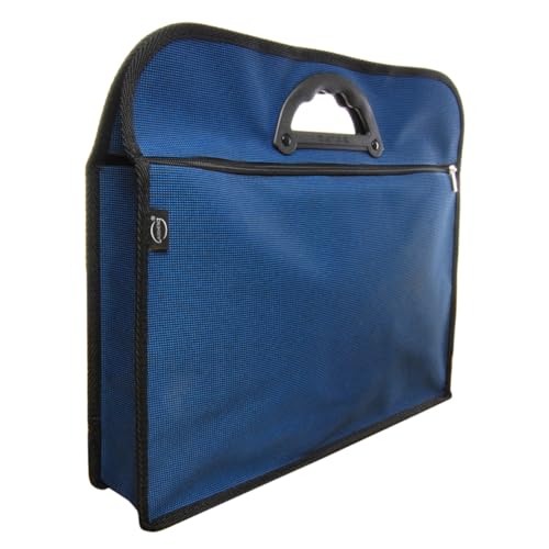 jojofuny Wasserdichte Oxford Dokumententasche mit Doppelreißverschluss Tragbare Aktenmappe mit Ergonomischem PVC Griff Dunkelblaue Robuste Stofftasche für Büro und Arbeit jojofuny Wasserdichte Oxford Dokumententasche mit Doppelreißverschluss Tragbare Aktenmappe mit Ergonomischem PVC Griff Dunkelblaue Robuste Stofftasche für Büro und Arbeit von jojofuny