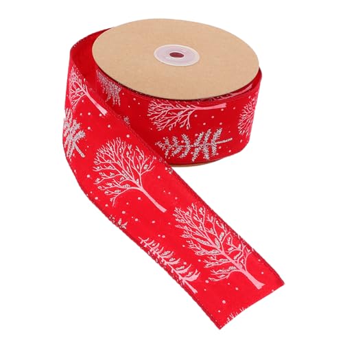 jojofuny Weihnachtsband DIY Dekoband mit Klassischem Weihnachtsmuster für Christbaumdekoration und Festliche Bastelprojekte Langlebig und Vielseitig jojofuny Weihnachtsband DIY Dekoband mit Klassischem Weihnachtsmuster für Christbaumdekoration und Festliche Bastelprojekte Langlebig und Vielseitig von jojofuny