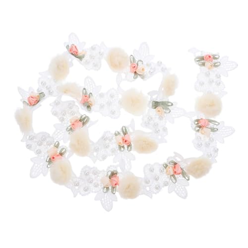 jojofuny Weiße Spitzenborte mit Perlenbesatz Breit Langlebiges Spitzenband für DIY Handwerk Blumensträuße Scrapbooking Partydeko und Nähprojekte jojofuny Weiße Spitzenborte mit Perlenbesatz Breit Langlebiges Spitzenband für DIY Handwerk Blumensträuße Scrapbooking Partydeko und Nähprojekte von jojofuny