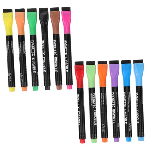 jojofuny Whiteboard Marker Farben Magnetisch Abwischbar Feine Spitze Schnell Trocknend Farbintensiv Wasserbasiert für Schule Büro und Kreatives Malen von jojofuny