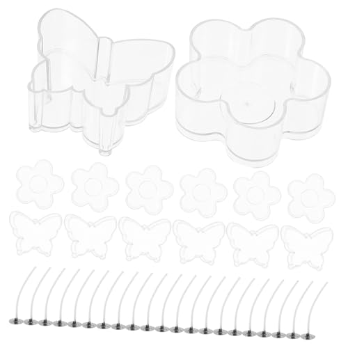 jojofuny Wiederverwendbare Kerzenhalter Schmetterlings Blütenformen mit Dochten Kunststoff Kerzengläser für DIY Kerzenherstellung Paraffin Bienenwachsgeeignet Vielseitig für Party Hochzeit jojofuny Wiederverwendbare Kerzenhalter Schmetterlings Blütenformen mit Dochten Kunststoff Kerzengläser für DIY Kerzenherstellung Paraffin Bienenwachsgeeignet Vielseitig für Party Hochzeit von jojofuny