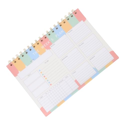 jojofuny Wochenplaner Notizblock mit Abreißbaren Notizbuch für Termine Einfaches Design mit Schönem Muster für Tägliche Planung und Organisation von jojofuny