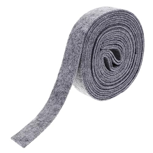 jojofuny Wollfilzband Breit Graues Bastelfilzband für Diy Weihnachtsbaum Dekoration Kränze Schleifen Umweltfreundlich Langlebig Filzrolle für Patchwork und Applikationen von jojofuny