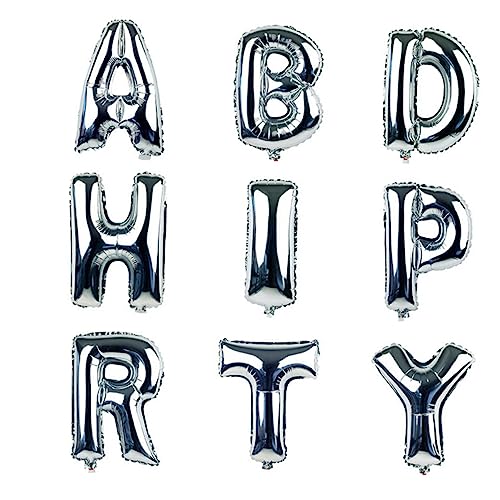 jojofuny Alphabet-Ballons-Banner Folienballons Buchstabenballons Buchstaben Ballons Luftballons Mit Buchstaben Einstellen Aluminiumfolie Baby Buchstaben Luftballons von jojofuny