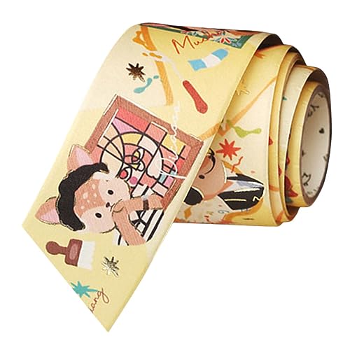 jojofuny dekorative Bänder klebeband dekoration klebriges Papierband Tafelband Abdeckband Gelb von jojofuny