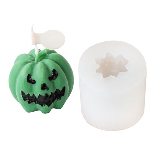 jopiuieo Kürbis Silikonform,Silikon Kürbis Harz Formen Halloween - Bastelbedarf Halloween Dekorationen für Seife Gips Kunstprojekte Herbst Erntedankfest Heimdekoration Party von jopiuieo