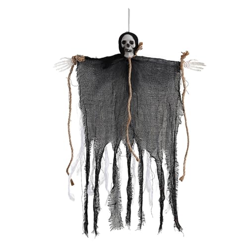 joukares Halloween Hanging Skeleton Ghost Outdoor Großer gruseliger Sensenmut gruseliger Flying Ghost Skull für Gartengarten Haunted House Dekoration Schwarz joukares Halloween Hanging Skeleton Ghost Outdoor Großer gruseliger Sensenmut gruseliger Flying Ghost Skull für Gartengarten Haunted House Dekoration Schwarz von joukares